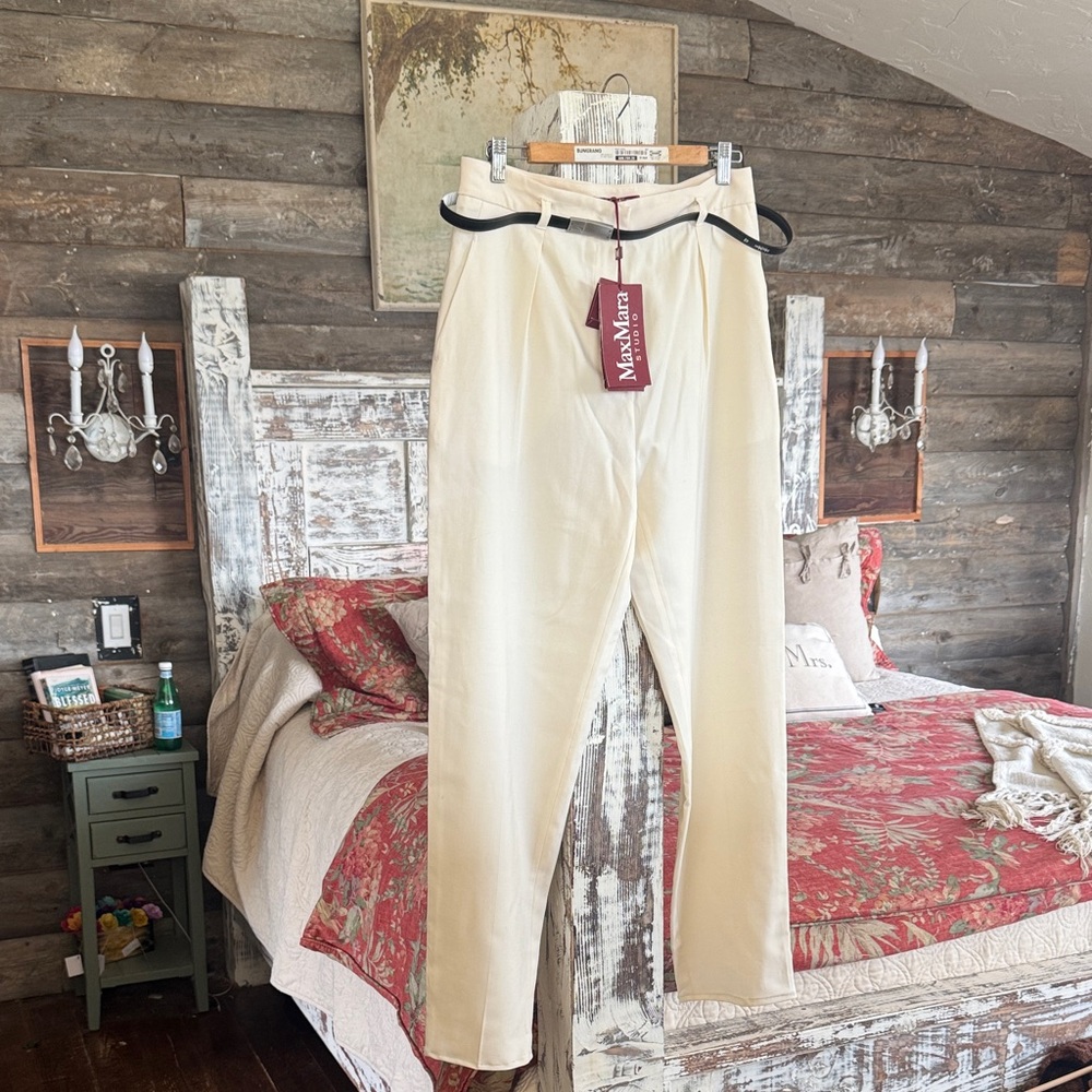MaxMara Studio Cream Pants